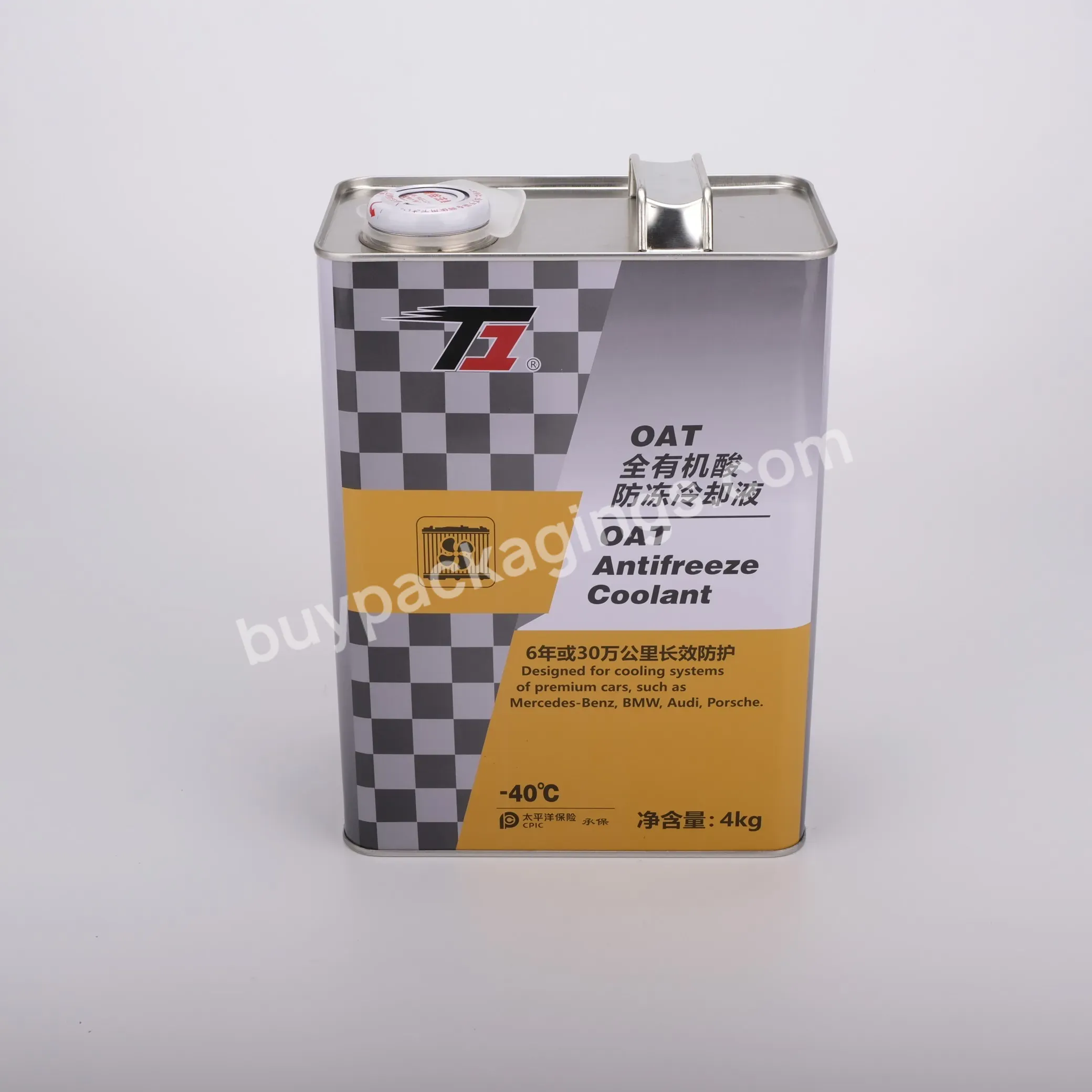 4 Litres Square Printed F-style Engine Oil Brake Oil Motor Oil Tin Can With Spout - Buy 4 Litres Square Oil Tin Can,4 Litres Square Glue Tin Can,4 Litres Square Tin Can.