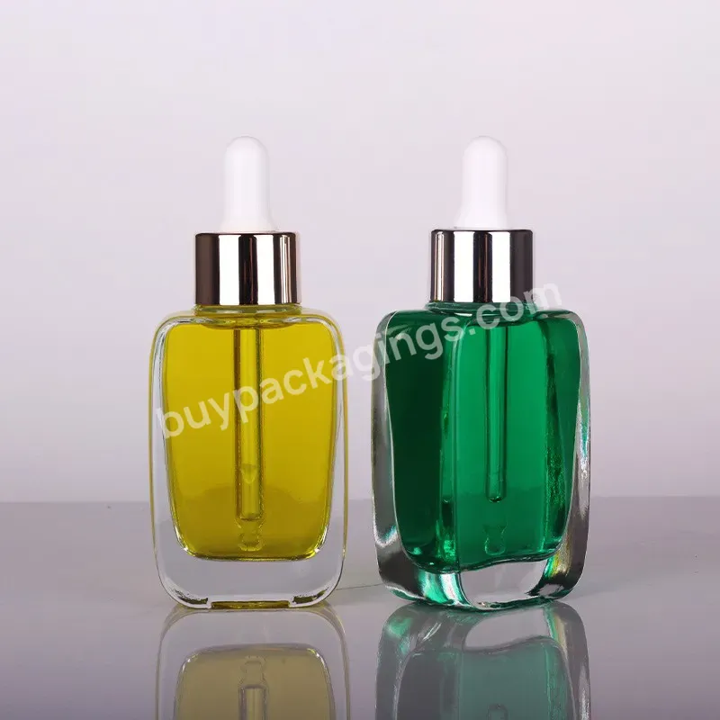 40ml Flat Square Glass Dropper Bottle Body Oil Dropper Bottle Hair Oil Bottles - Buy Square Dropper Bottle,Oil Dropper Bottle,Body Oil Bottle.
