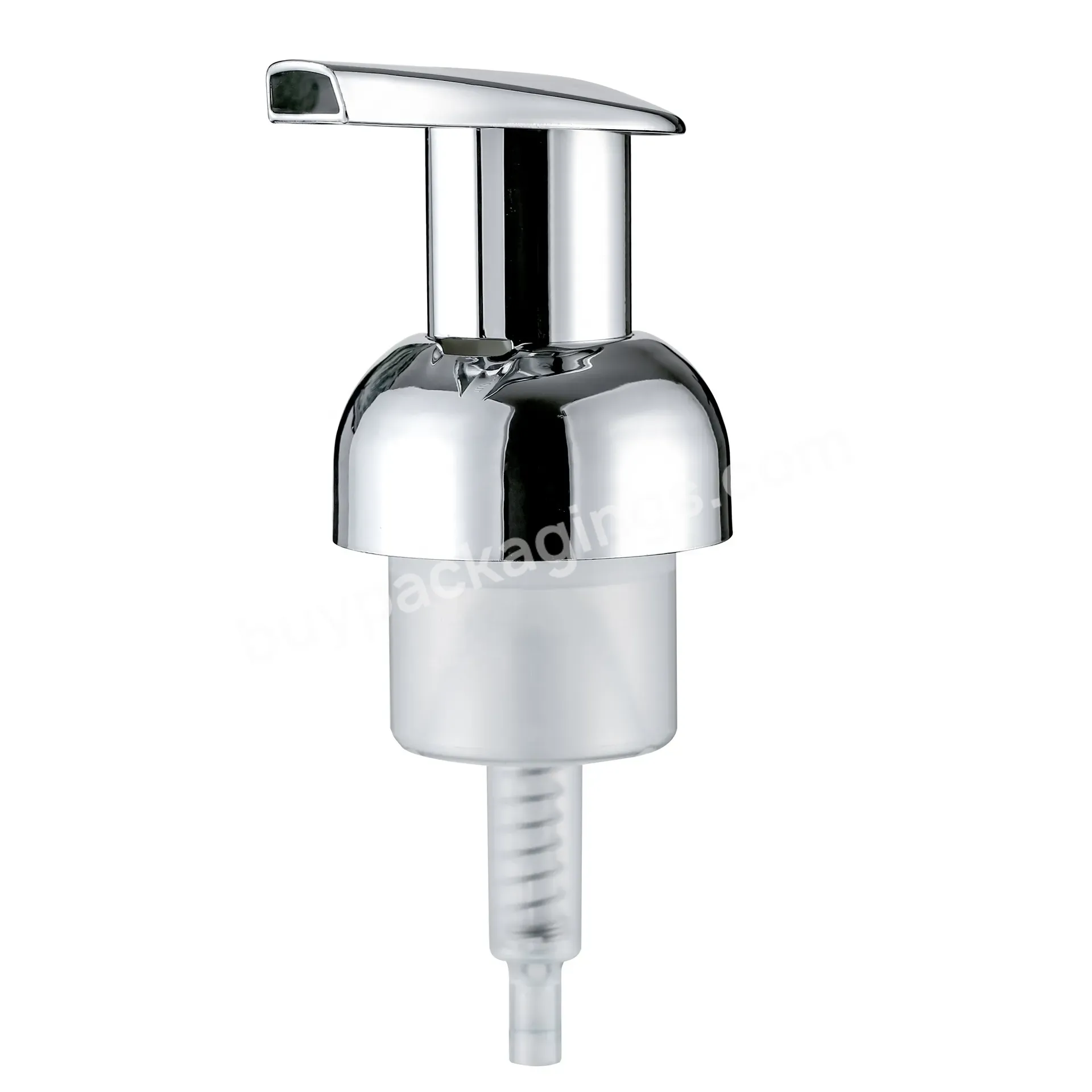 40mm Plastic Metallic Silver Color Foaming Hand Soap Dispenser Pump - Buy Silver Foam Pump,40mm Foam Pump,Metallic Pump.