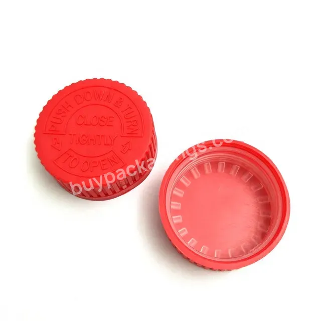 45mm Plastic Child Resistant Cap With Induction Seal For Pill Bottle Pp Crc Pill Bottle Cap