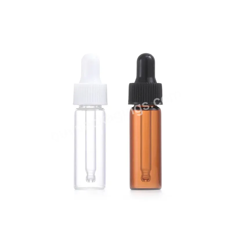 4ml Amber/clear Perfume Glass Dropper Bottles - Buy 4ml Glass Dropper Bottle,Glass Bottle Dropper,Mini Sample Bottle.