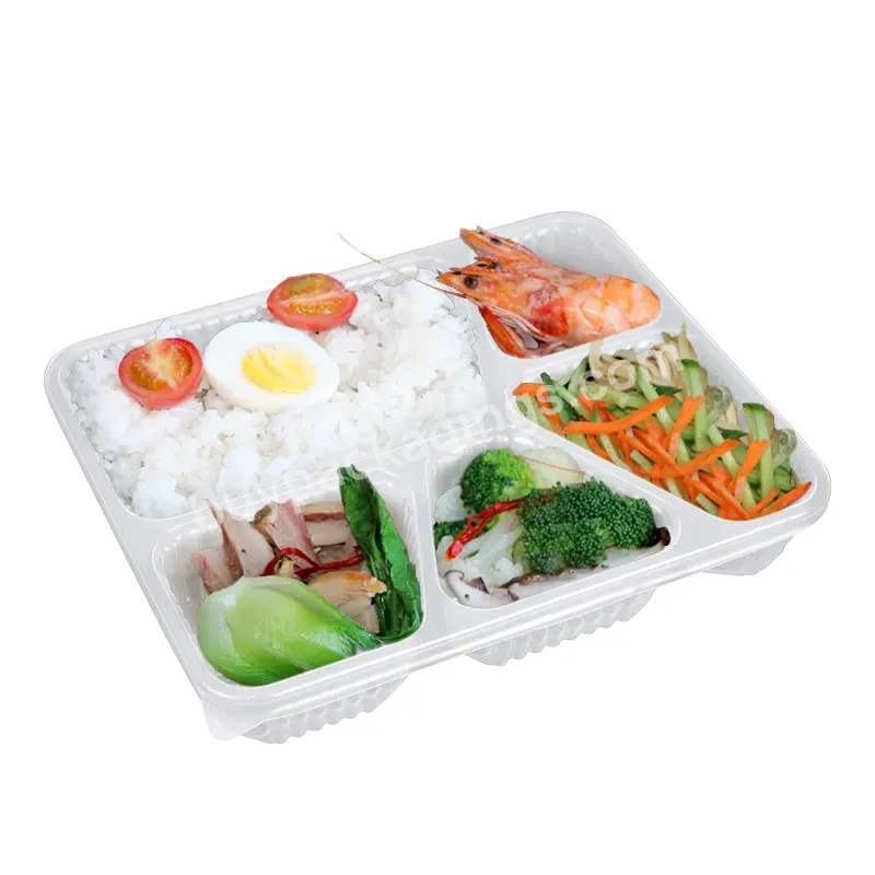 5 Compartment Leakproof Plastic Disposable Food Container Take Away Food Containers - Buy Disposable Food Container,Take Away Food Containers,Leakproof Plastic Food Container.