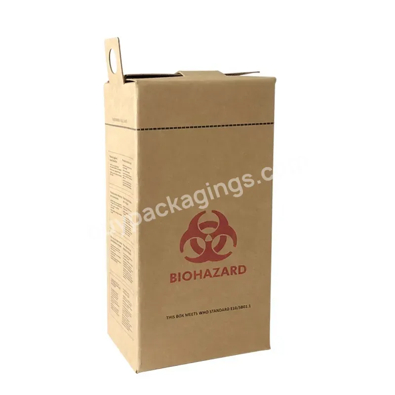 5 L Safety Box Cheap Factory Price Paperboard Sharps Container Medical Syringe Needle Box - Buy Medical Syringe Needle Box,Sharps Container,5 L Safety Box.