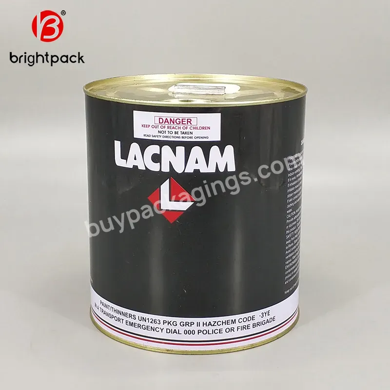 5 Liter Round Lube Oil Tight Head Metal Tin Can With Spouts - Buy 5 Liter Round Lube Oil Tight Head Metal Tin Can With Spouts,Wood Stain Oacking Tin Can,Paint Tin Can Size.