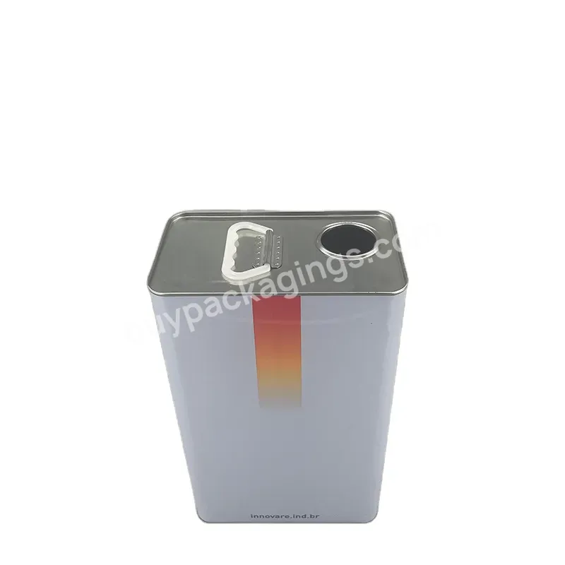 5 Litres Empty Square Metal Jerry Oil Tin Can For Motor Oil Brake Cleaner Car Oil Engine Fluid Paint - Buy Tin Can For Motor Oil Brake Cleaner Car Oil Engine Fluid Paint,5 Litres Empty Square Metal Jerry Oil Tin Can,Square Tin Can Custom Printed.