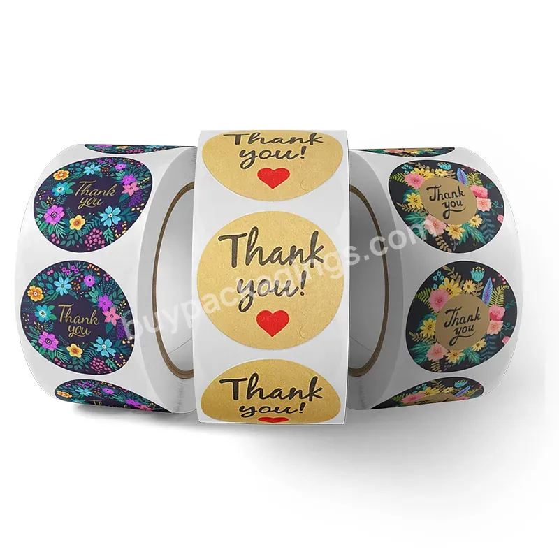 500 Labels Per Roll Custom Printed Thankyou Packaging Label Thank You Supporting Stickers Manufacturer For My Small Business - Buy Thankyou Packaging Label Sticker,Thank You Packaging Label Sticker Manufacturer,Thank You Stickers For Small Business.