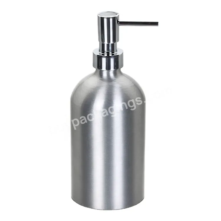 500ml 16oz Refillable Aluminum Lotion Bottle Shampoo Bottle Hand Wash Bottle