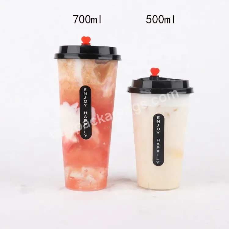 500ml 700ml Plastic Disposable Juice Cup - Buy Disposable Juice Cup,Plastic Juice Cup,Cup For Juice.