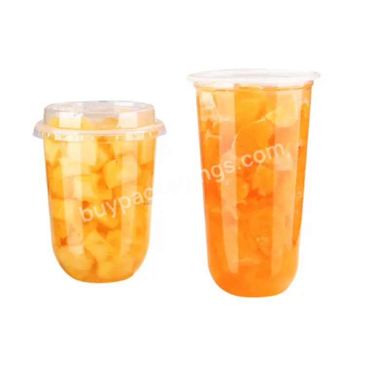 500ml Clear U Shape Customized Boba Tea Personalized Logo Cup Disposable Pp Cups With Dome Lid - Buy Plastic Cup With Lid Pp,Plastic Disposable Pp Cup,Pp Cups Disposable With Dome Lid.