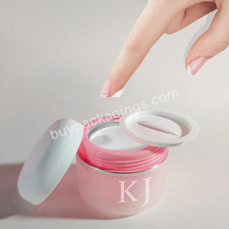 50g Jars Plastic Face Cream Jar With Frosted Pink Body Empty Pink Cream Jar - Buy Face Cream Jar,Frosted Plastic Cosmetic Jars,Cosmetic Jars 100g.