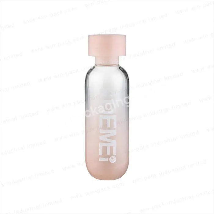 50ml 110ml 140ml Luxury New Cosmetic Product Gradient Pink Glass Lotion Bottle Packing With Pink Cap - Buy 50ml 110ml 140ml Luxury New Cosmetic Product Gradient Pink Glass Lotion Bottle Packing With Pink Cap,Glass Lotion Bottle,Bottle Packing.