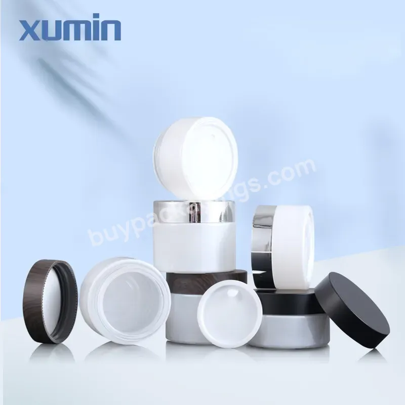 50ml 50g Face Cream Jars Cosmetic Packaging Frosted Glass Cosmetic Jars With Glass Lid 30g - Buy Glass Cosmetic Jars 30ml 50ml Glass Jars Food Grade Glass Jar With Aluminum Cap,Glass Jars Clear Amber Black Glass Jar With Clear Black White Glass Cap,3