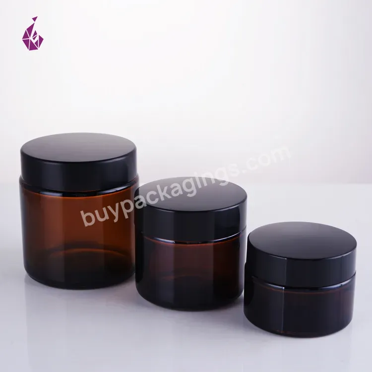 50ml Beauty Cream Brown Empty Cosmetic Packing Face Mask Cosmetics Packaging Containers - Buy Samples Skincare Package,Packaging Skincare,Cream Jar.