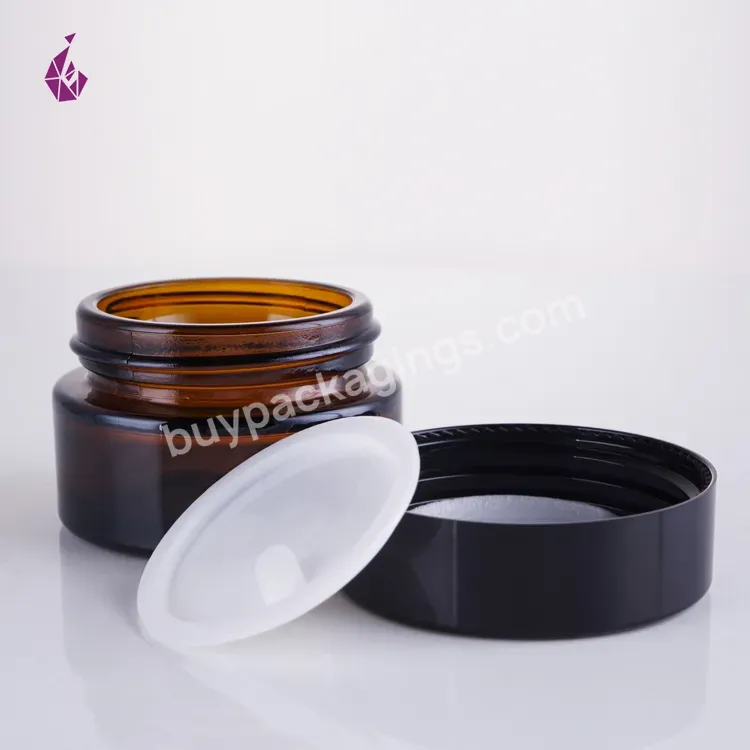 50ml Beauty Cream Brown Empty Cosmetic Packing Face Mask Cosmetics Packaging Containers - Buy Samples Skincare Package,Packaging Skincare,Cream Jar.