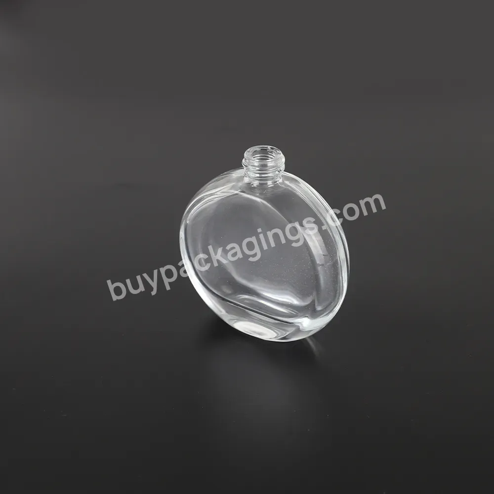 50ml Luxury Flat Round Transparent Empty Serum Glass Dropper Bottle Essential Oil Glass Bottles - Buy Dropper Bottle,Glass Dropper Bottle,Essential Oil Dropper Bottle.