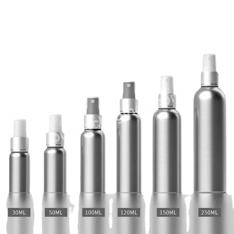 50ml/100ml/120ml/150ml/300ml Aluminum Empty Spray Bottle Mini Travel Refillable Perfume Bottle