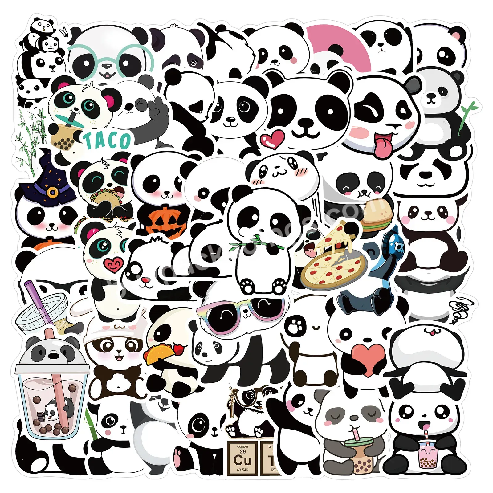 50pc /set In Stock Panda Stickers - Buy Panda Stickers.