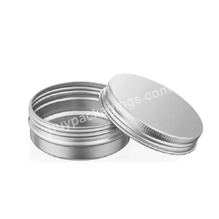 5g 10g 15g 20g 30g 50g 60g 80g 100g 150g 200g Empty Round Cosmetic Cream Aluminum Jar With Screw Lid Metal Jars