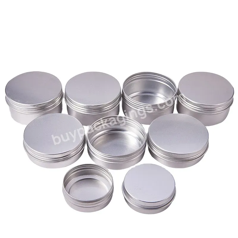 5g 10g 15g 25g 30g 50g 80g 100g 120g 150g 200g 250g 300g 500g Screw Top Metal Can Containers Empty Aluminum Jar Tin With Lids - Buy 100g Aluminum Jar Silver,100g Cream Jar Aluminum,Empty Cream Jar 100g Silver.