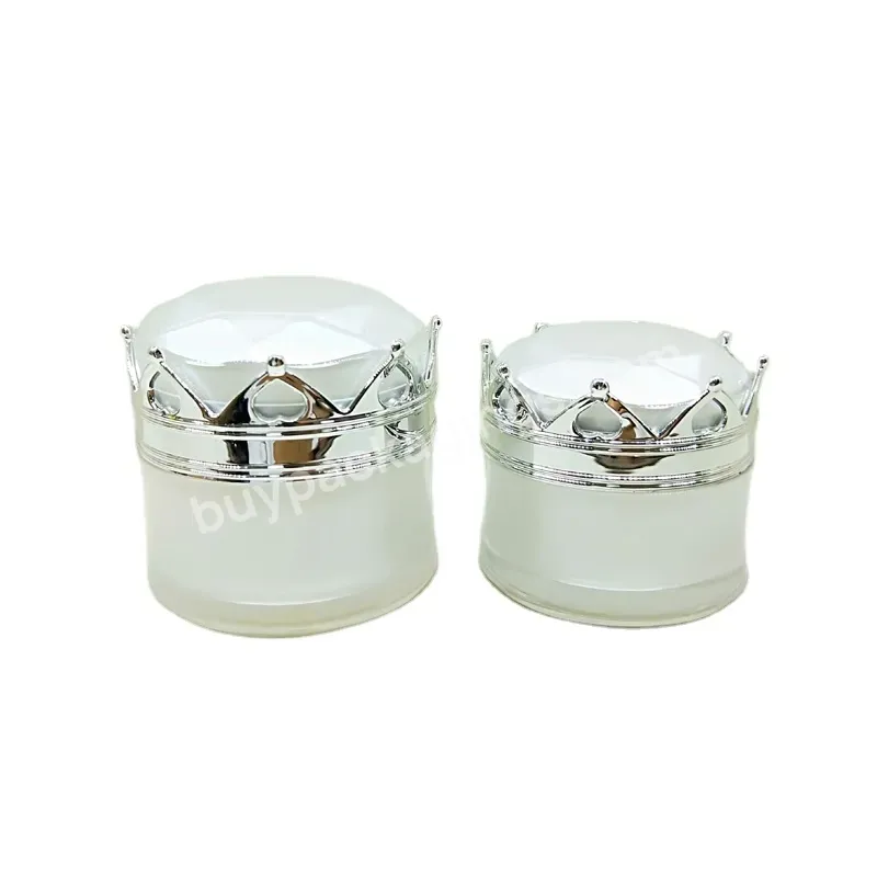 5g 10g 15g Acrylic Crown Jar Cosmetics Packaging Jars Pot Makeup Eye Cream Packing Box - Buy Cream Containers Jar,Stackable Cosmetic Jar,Empty Cosmetic Jar Pot.