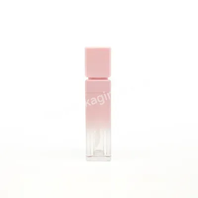 5g Clear Customized Custom Logo Square New Empty Plastic Cosmetic Lipstick Tube