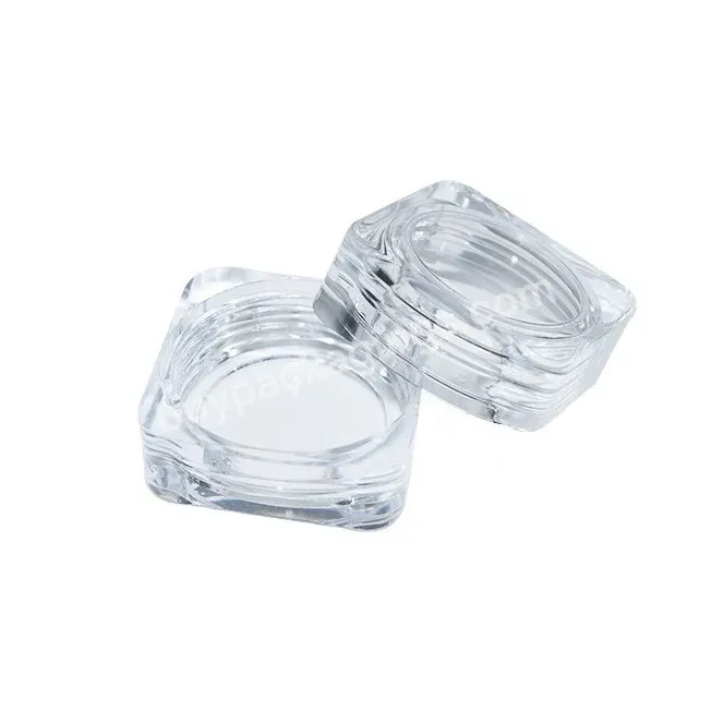 5g Cosmetic Transparent Plastic Jars Acrylic Cream Jar Non Spill Portable Lip Balm Jar - Buy Transparent Plastic Jars,Cosmetic Jars,5g Cosmetic Jar.