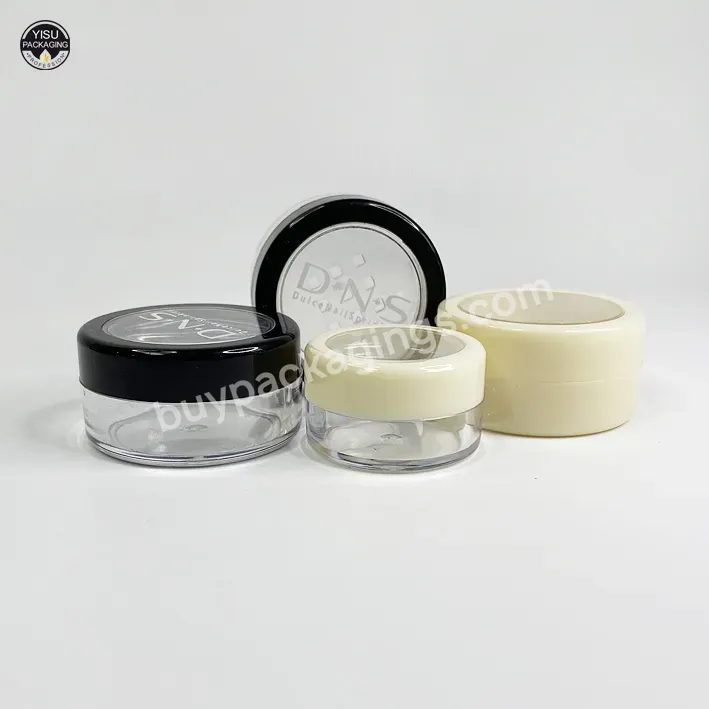 5g Ps Type 5 Gram Plastic Pot Jars Clear Round Wide-mouth Jars