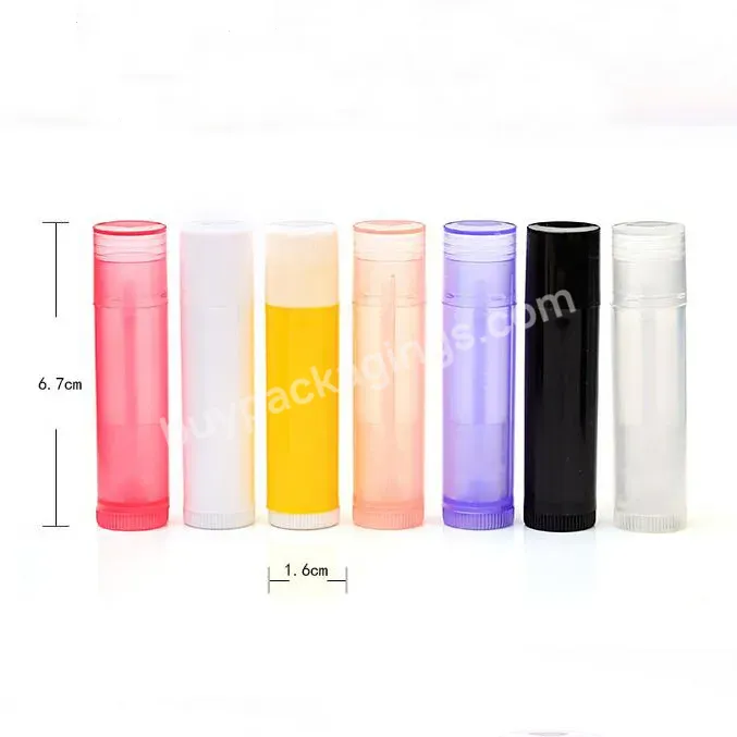 5g Wholesale Mini Cute Transparent Color Diy Lip Balm Tube With Silicone Filling Trayer - Buy 5g Empty Diy Lip Balm Tube,Cosmetic Packaging Bottling Wax Tube,Lip Balm Container With Filling Trayer.