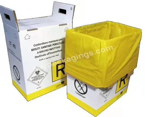 5l 10l Safety Box Medical Waste Collection Safety Boxes Cardboard Sharps Disposable Incinerator Box - Buy Safety Box,5l Incinerator Box,Medical Safety Boxes.