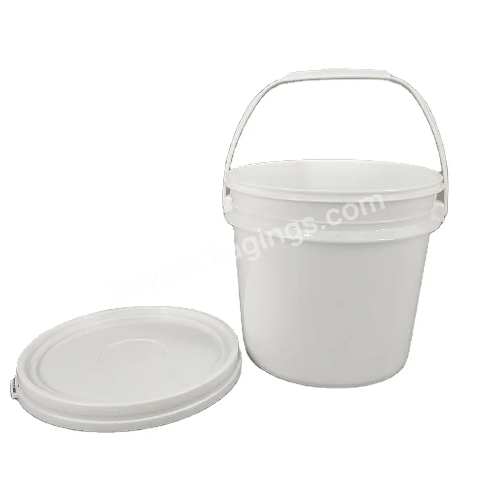 5l Food Grade Safe Paint White Plastic Bucket With Lid Handles - Buy Food Grade Safe Paint,White Plastic Bucket,With Lid Handles.