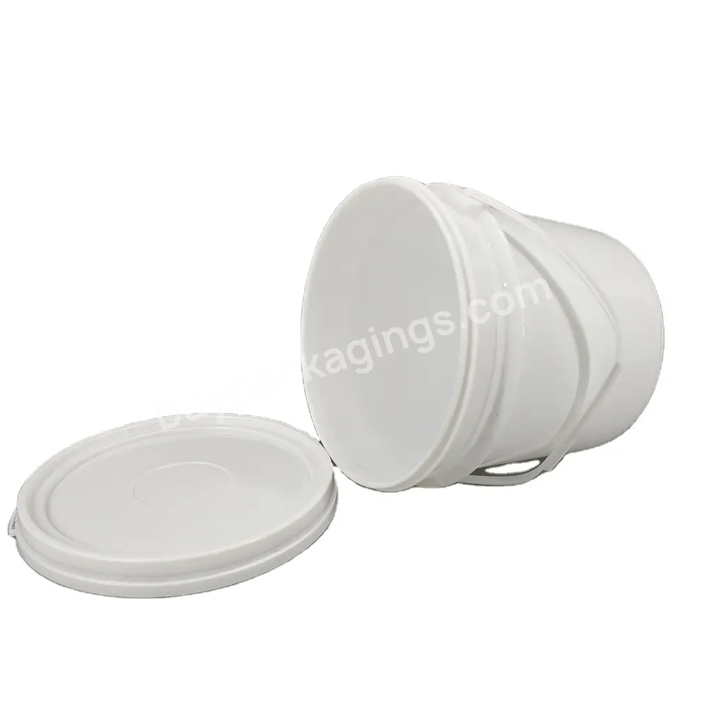 5l Food Grade Safe Paint White Plastic Bucket With Lid Handles - Buy Food Grade Safe Paint,White Plastic Bucket,With Lid Handles.