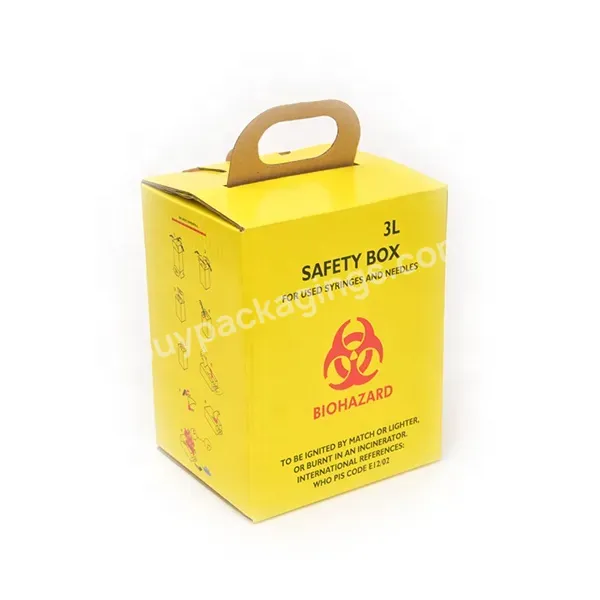 5l Safety Box Custom Custom Disposable Hospital Medical Safety Box - Buy 5l Safety Box,Medical Safety Box,Medical Safety Box For Syring.