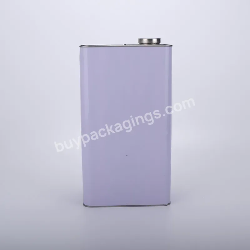 5l Tin Can Wholesale Printed Empty Metal Square Paint Can Olive Oil Tin Can Oil Drum With Lids - Buy Customized,Cooking Oil Tin Can,Can Container.