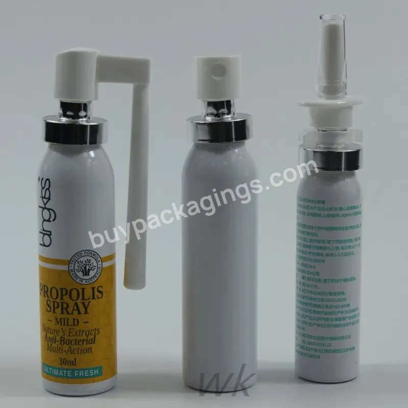5ml 10ml 15ml 20ml Empty Nose Cleaner Packaging Mist Aluminum Nasal Spray Bottle Physiological Saline Sprayer Bottle