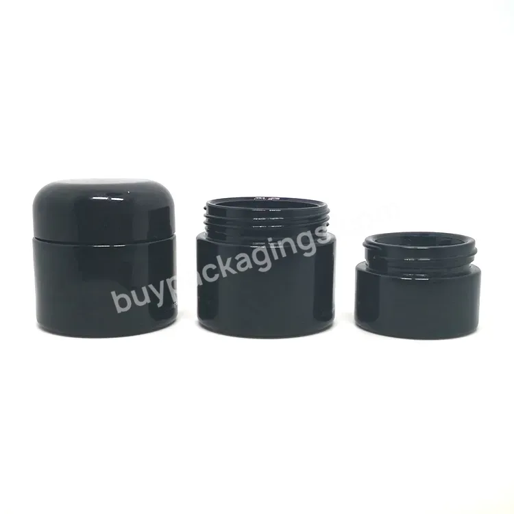 5ml 10ml 15ml 30ml 50ml 60ml 100ml 250ml 500ml Black Uv Glass Cosmetic Violet Protection Glass Jar With Dome Lids - Buy Violet Glass Jar,Cosmetic Glass Jar 100ml,Cosmetic Jar Glass.
