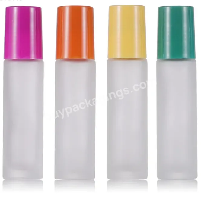 5ml 10ml Essential Oil Perfume Empty Clear Frosted Glass Roll On Glass Bottle