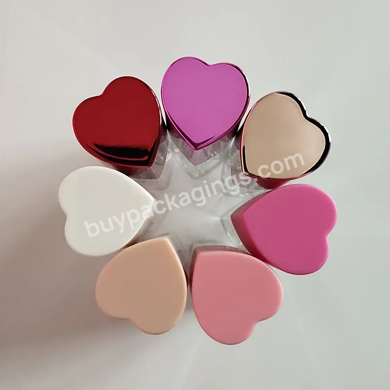 5ml Heart Shape Cosmetic Container Makeup Packaging Cute Lip Gloss Tube - Buy Eco-friendly Cosmetic Tube Packaging Tubes For Cosmetics Square Lip Gloss Tube,Custom Lip Gloss Packaging Plastic Tube Lip Gloss Lipgloss Container,Color Cosmetic Packaging.