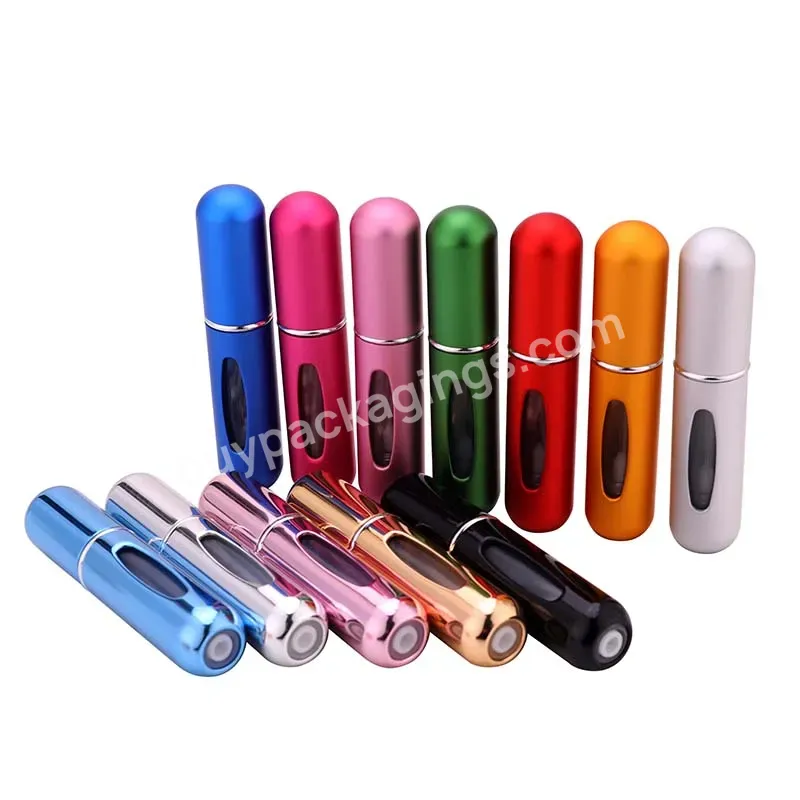 5ml Portable Mini Refillable Perfume Bottle With Spray Scent Pump Empty Cosmetic Containers Spray Atomizer Bottle - Buy Perfume Glass Bottle,Atomizer Bottle,Refillable Perfume Bottle.
