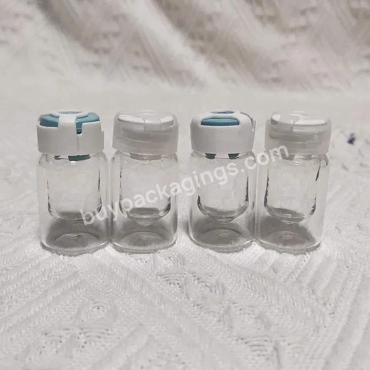 5ml Transparent Customized Freeze-dried Powder Medicated Bottles With Plastic Cap - Buy Medicated Bottles,Freeze-dried Powder Bottles,5ml Glass Bottle.