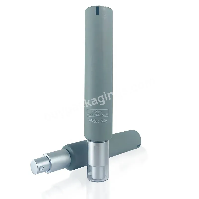 60g Matte Grey Small Cosmetics Concealer Squeeze Tube Airless Pump Tube - Buy Plastic Sprayer,Bb Cream Spray Tube,Cream Tube Filling Machine.