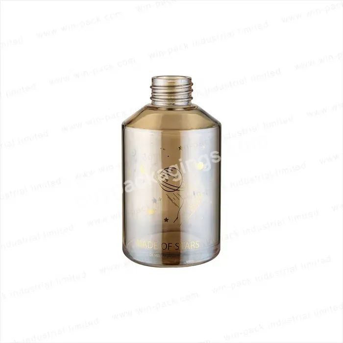60ml 100ml 120ml Luxury Uv Coating Amber Color Oblique Shoulder Glass Bottle Cosmetics Packaging - Buy Cosmetic Lotion Bottle,Glass Lotion Bottle,Bottle Packing.