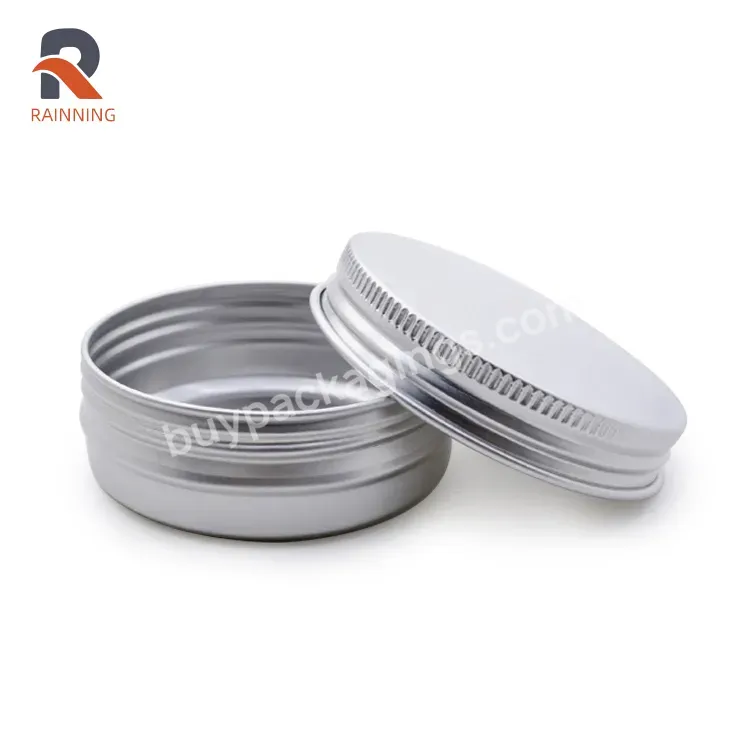 60ml / 2 Oz Aluminum Tin With Lid For Cosmetic Container With Customized Color Hair Pomade Hair Wax Round Aluminum Can - Buy Aluminum Tin With Lid,Cosmetic Container,Hair Wax Round Aluminum Can.