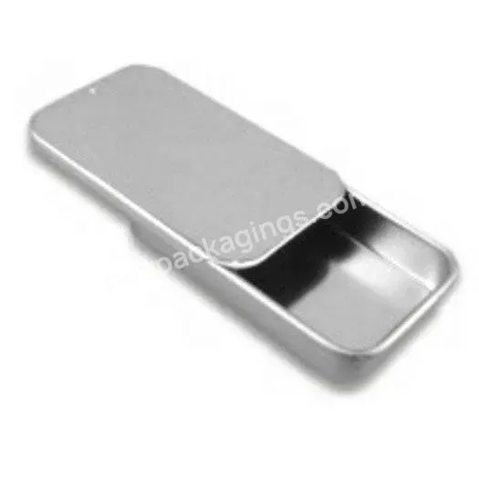 60x34x11mm Mini Empty Rectangle Tin Case In Bulk Wholesale For Packaging Mints,Gums,Cosmetic Balms,Pomade,Salve,Creams - Buy 5g 10g 15g 20g Solid Perfume Tin Case With Sliding Top,10g Eyebrow Soap Tin Container Slide Tin Box,Mini Tin Case With Pull A
