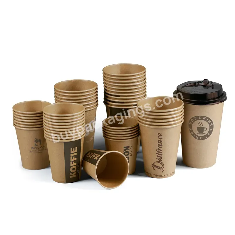 7 12 Oz New Hot Beverage Disposable White Paper Coffee Cup With Black Dome Lid And Kraft Sleeve Combo Small Tall Roll Paper Cups - Buy New Lid For Paper Cup,7 Oz Paper Cup,Paper Rolls For Paper Cups.