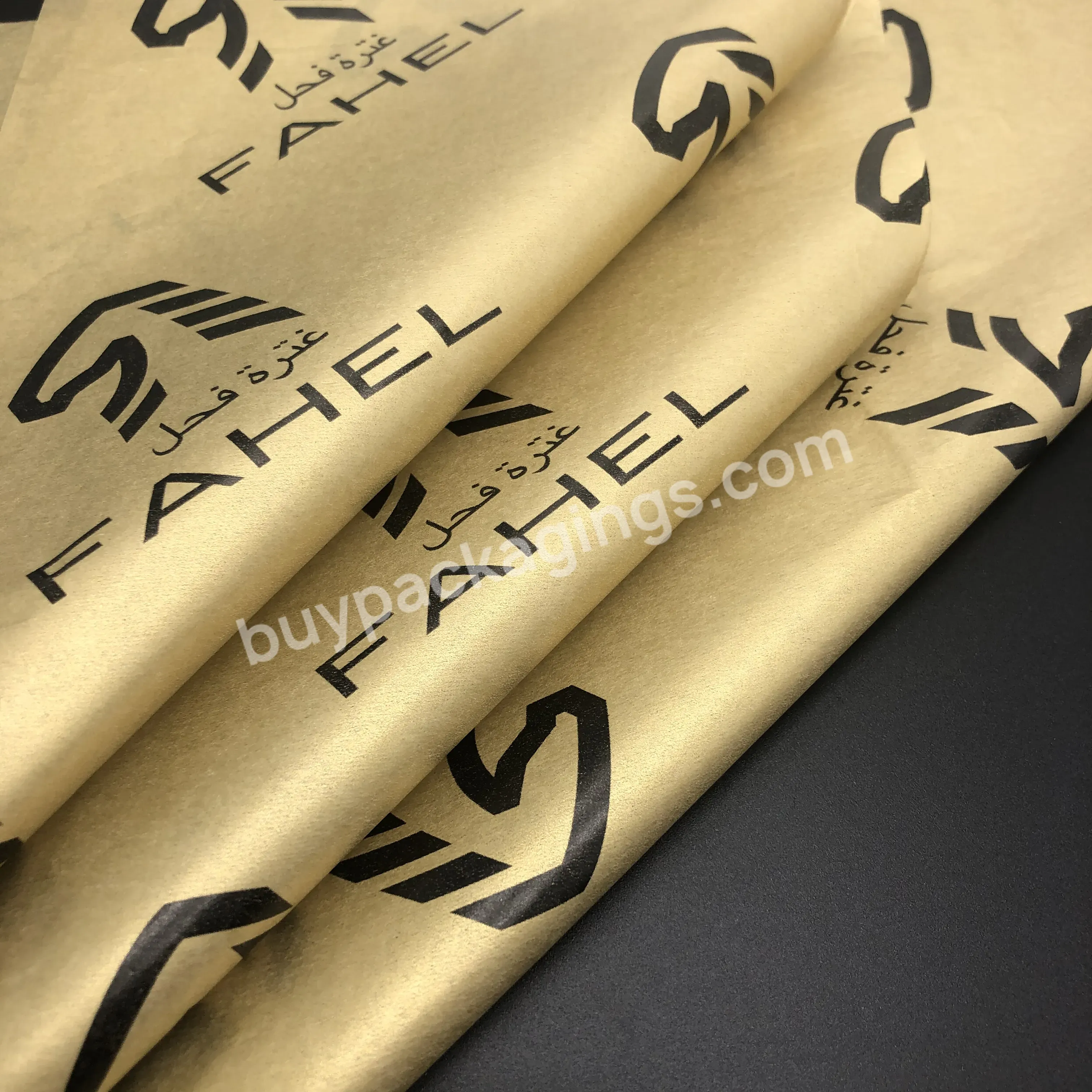 7. Custom Background Color 17g Wrapping Tissue Paper With One Color Logo In 50*75cm Low Moq 1000pcs - Buy Color Tissue Paper,Tissue Paper,17g Tissue Paper.
