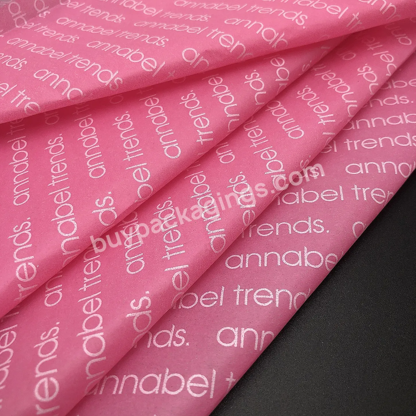 7. Custom Background Color 17g Wrapping Tissue Paper With One Color Logo In 50*75cm Low Moq 1000pcs - Buy Color Tissue Paper,Tissue Paper,17g Tissue Paper.