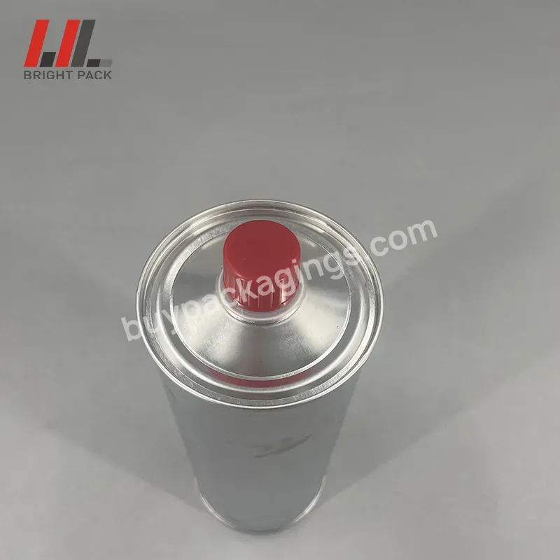 750ml/1000ml Empty Metal Round Tin Can For Cleaning Agent Or Practical Packing Engine Oil Gasoline Additive Paint - Buy 1000ml Empty Metal Round Tin Can For Cleaning Agent,Practical Packing Engine Oil Gasoline Additive Paint Tin Can,Brake Oil Print M
