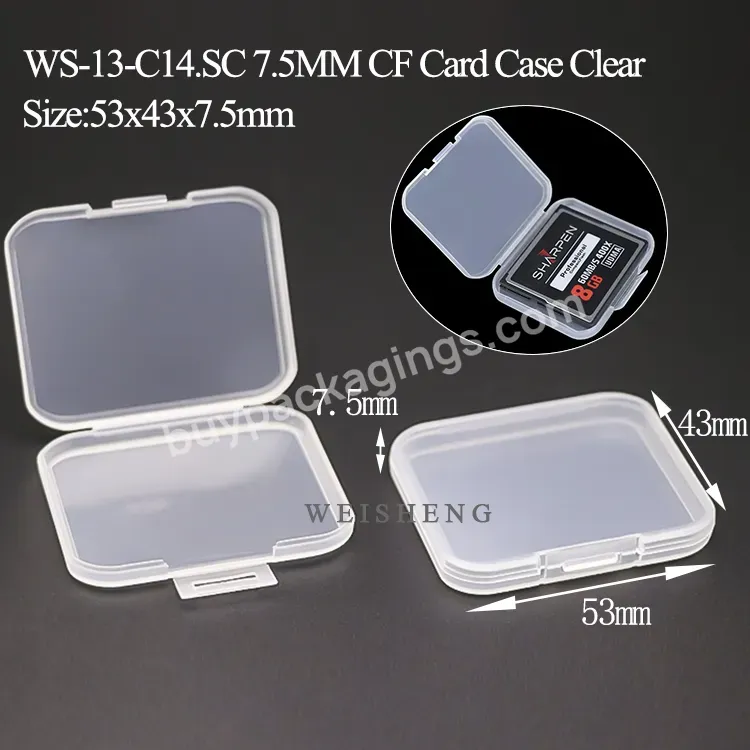 7.5mm Sd Card Case Plastic Box For Micro Memory Card Tf Cf Memory Card Case Mini Slim Pp Material - Buy Memory Card Case,7.5mm Sd Card Case,Box For Micro Memory Card.