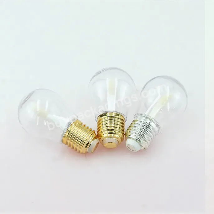 7ml Wholesale Transparent Light Bulb Shape Special Shape Lip Gloss Empty Tube With Printed Logo With Gold Silver Screw Cap - Buy 7ml Wholesale Transparent Light Bulb Shape Tube,Special Shape Lip Gloss Empty Tube,Tube With Printed Logo With Gold Silve
