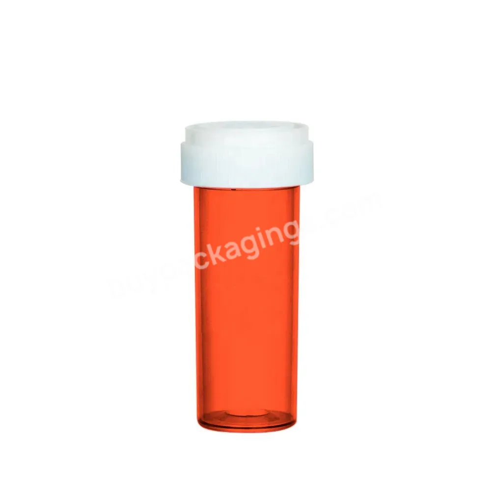 8dr To 60dr Pharmacy Child Resistant Reversible Cap Plastic Vials - Buy 8dr 60dr Plastic Vials,Child Resistant Vials,Reversible Cap Plastic Vials.